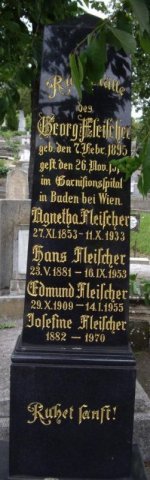 Fleischer Agnetha 1853-1933 Grabstein